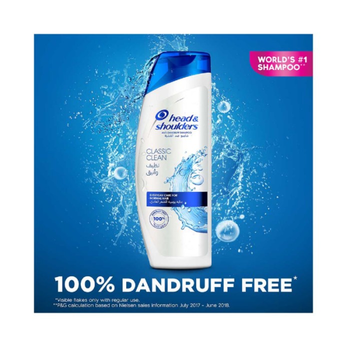 Head & Shoulders Classic Clean Anti - Dandruff Shampoo 600ml