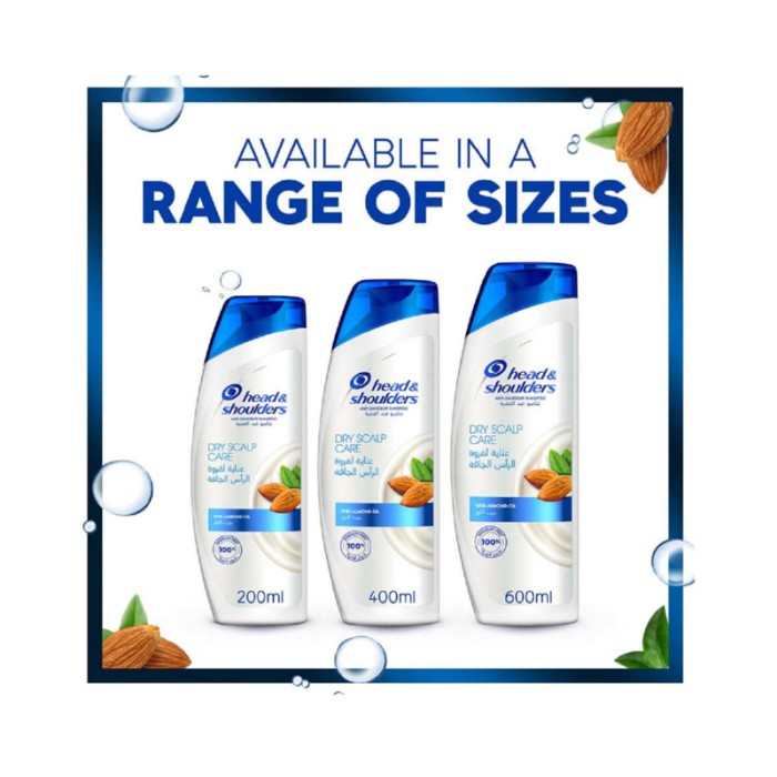 Head & Shoulders Dry Scalp Care Anti - Dandruff Shampoo With Almond Oil 400ml