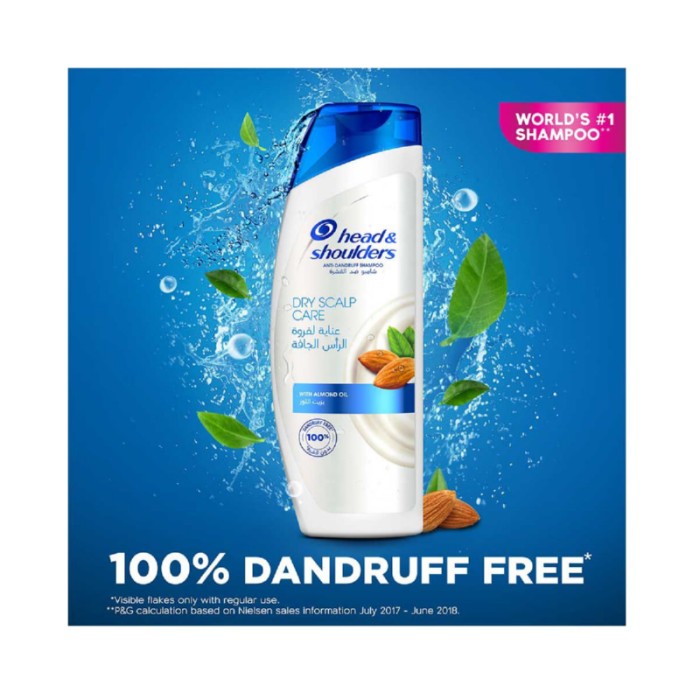 Head & Shoulders Dry Scalp Care Anti - Dandruff Shampoo with Almond Oil 600ml