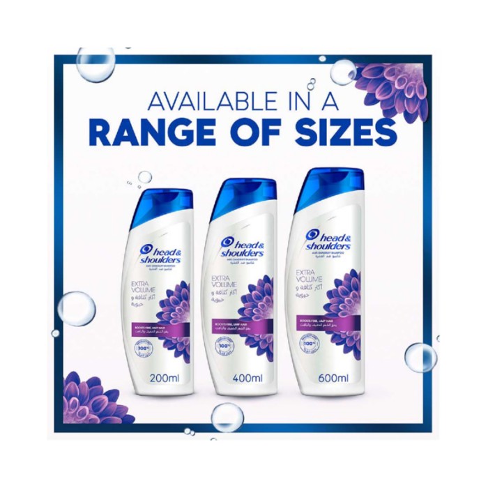 Head & Shoulders Extra Volume Anti - Dandruff Shampoo 400ml