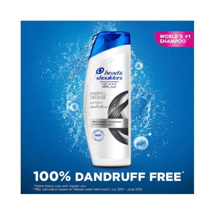 Head & Shoulders Men Hairfall Defense Shampoo 400ml