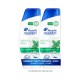 Head & Shoulders Menthol Fresh Anti - dandruff Shampoo With Maxfoam Technology 350ml Pack Of 2