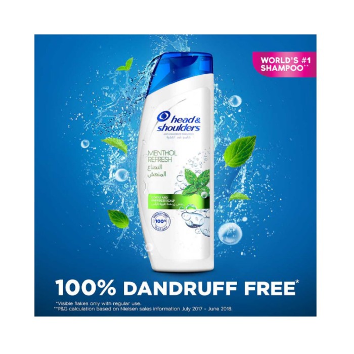 Head & Shoulders Menthol Refresh Anti - Dandruff Shampoo 600ml