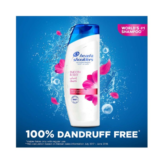 Head & Shoulders Smooth and Silky 2in1 Anti - Dandruff Shampoo 400ml