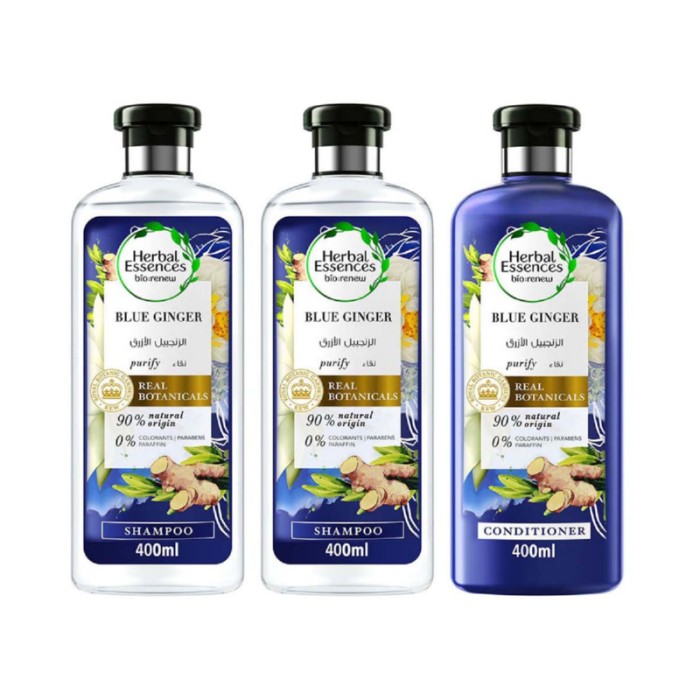 Herbal Essences 2x Shampoo + Conditioner Blue Ginger 400ml