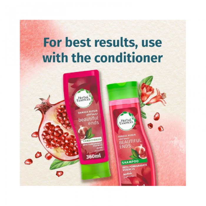 Herbal Essences Beautiful Ends Protection Shampoo w/ Juicy Pomegranate Essences 700 ml