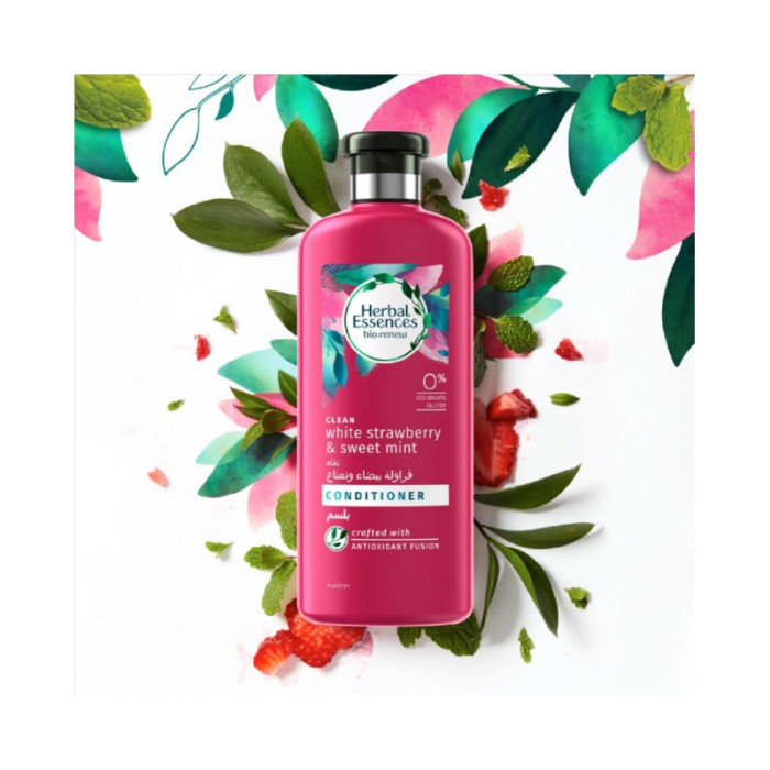Herbal Essences Bio:Renew Clean White Strawberry & Sweet Mint Conditioner 400ml