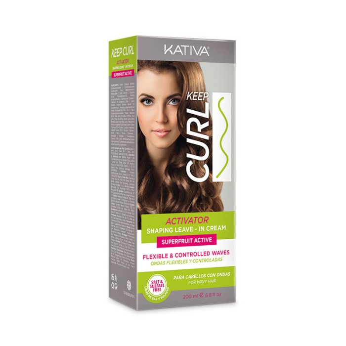Kativa Keep Curl Activator Shaping Leave in Cream 200ml