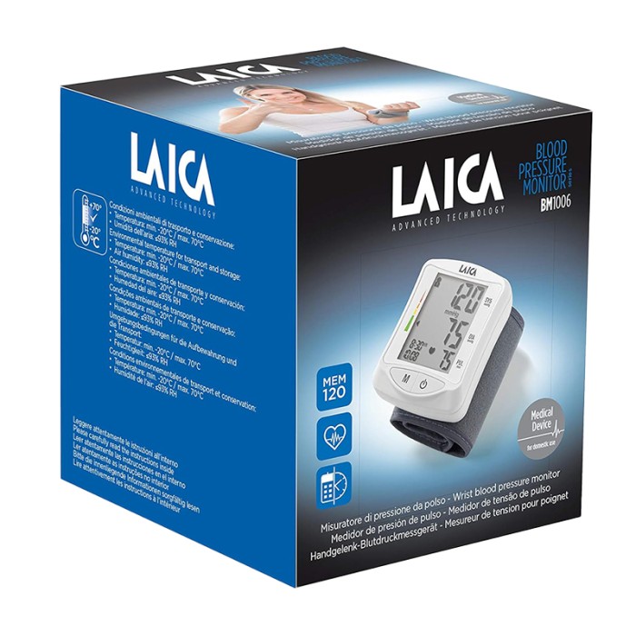 LAICA Automatic Wrist Blood Pressure Monitor