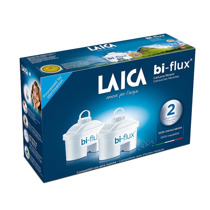 LAICA Bi-flux Water Filter Cartridge 2 pcs pack