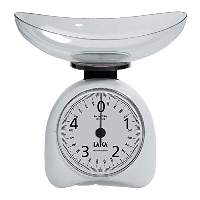 LAICA Mechanical Food Scale for Kitchen with 1 Bowl upto 5kgs