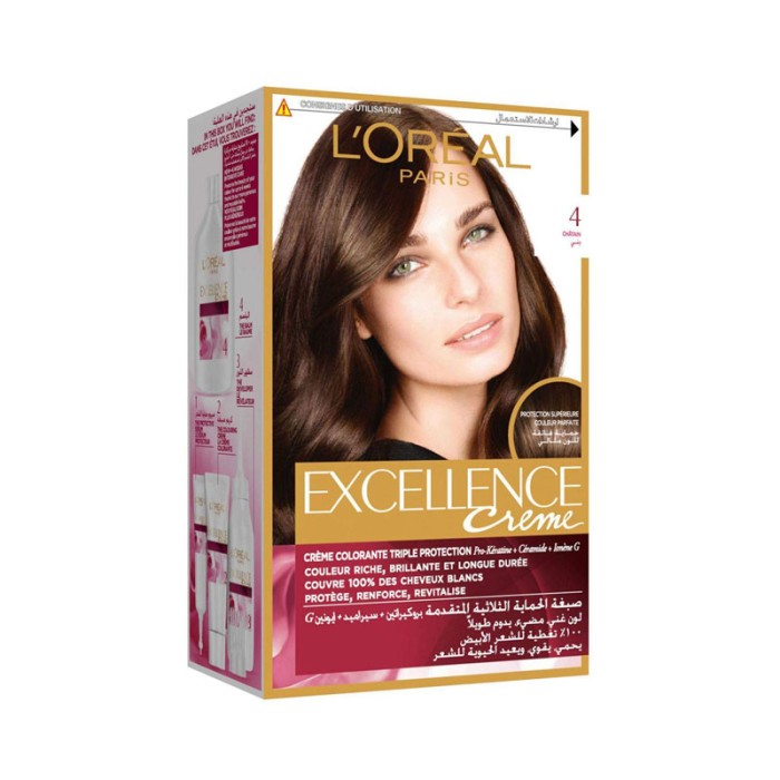 LOREAL PARIS Excellence Creme Permanent Hair Color - 4 Brown