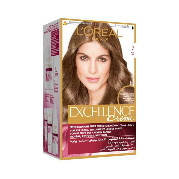 LOREAL PARIS Excellence Creme Permanent Hair Color - 7 Blonde