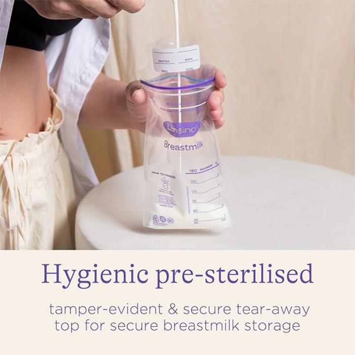 Lansinoh 50 Breastmilk Storage 180ml Bags
