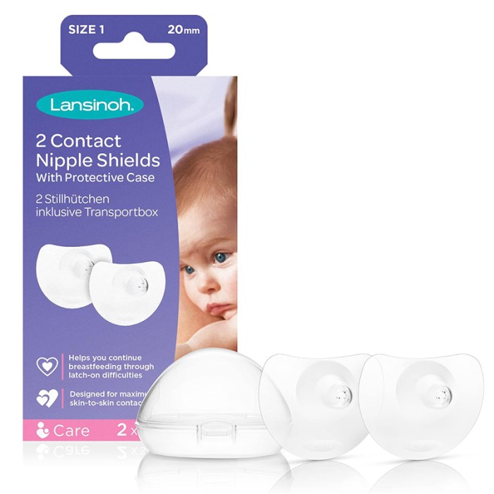 Lansinoh Contact Nipple Shields 20mm 2's