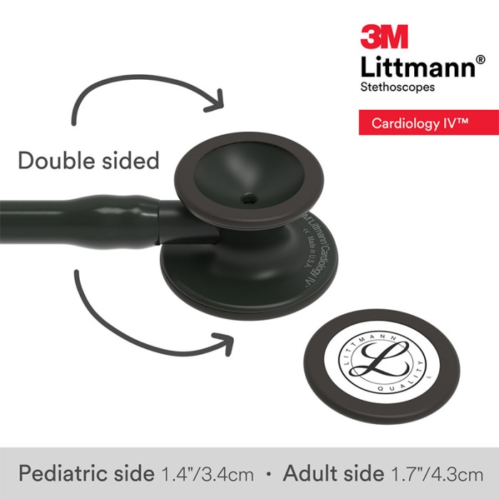 Littmann Stethoscope Cardiology IV 27 inch Black Tube Black Chestpiece