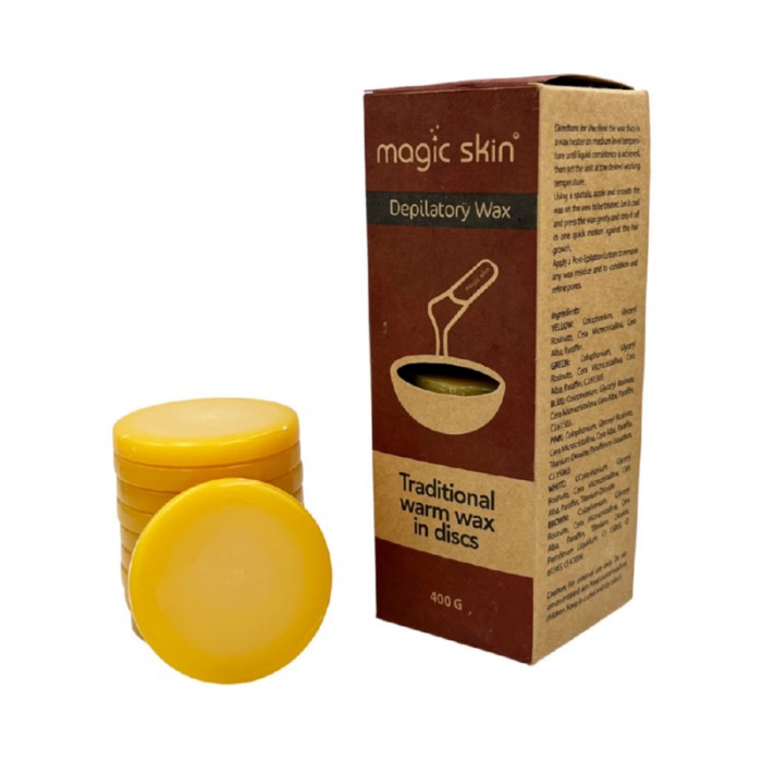 Magic Skin Disc Wax 400 ml - Yellow - For Easy Hair Removal