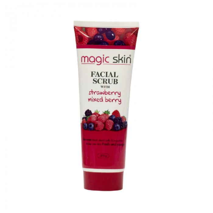 Magic Skin Face Scrub Tube 275 G - Strawberry & Mix Berry