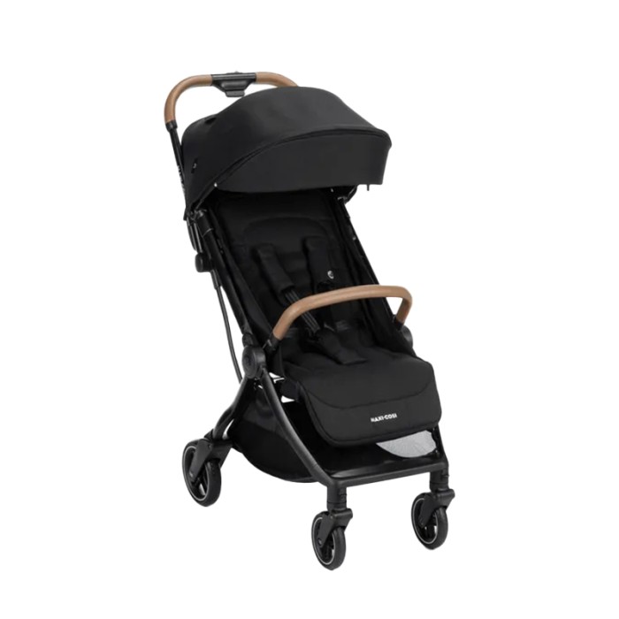 Maxi-Cosi Eva 3 Auto Fold Stroller Essential Black Champagne