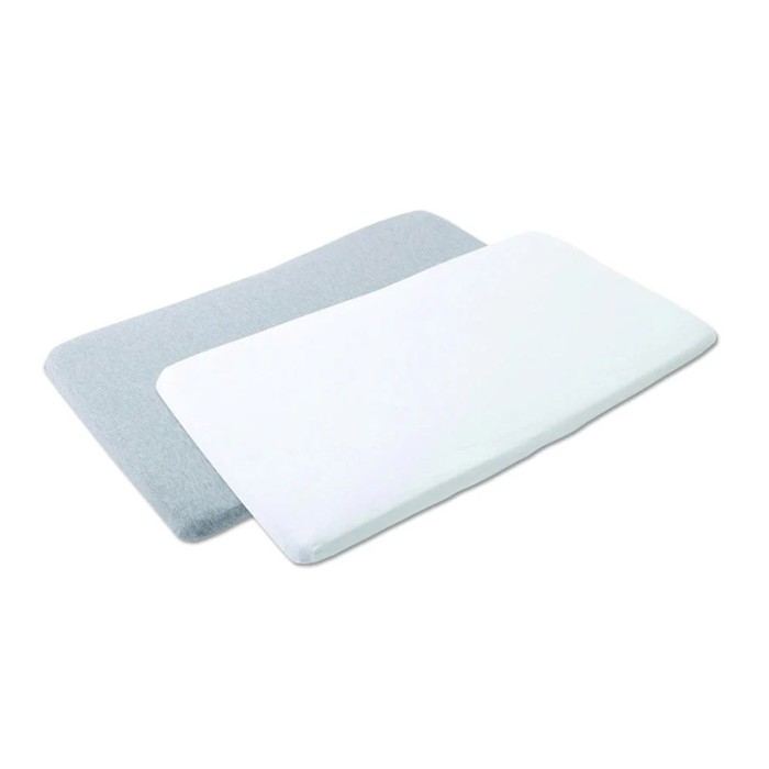 Maxi-Cosi Iris Travel Cot Bedsheet White/Grey 2PCS/Pack