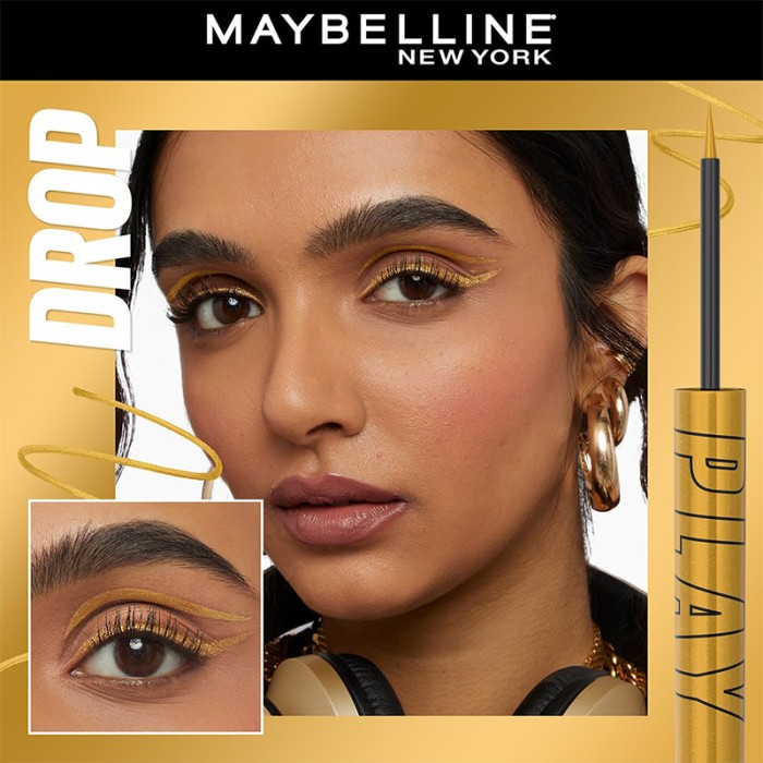 Maybelline Eyeliner Pencil Tatto Liner Play Drop Metallic Gold
