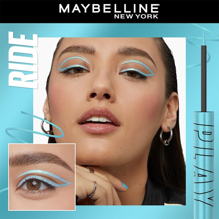 Maybelline Eyeliner Pencil Tatto Liner Play Ride Metallic Aqua