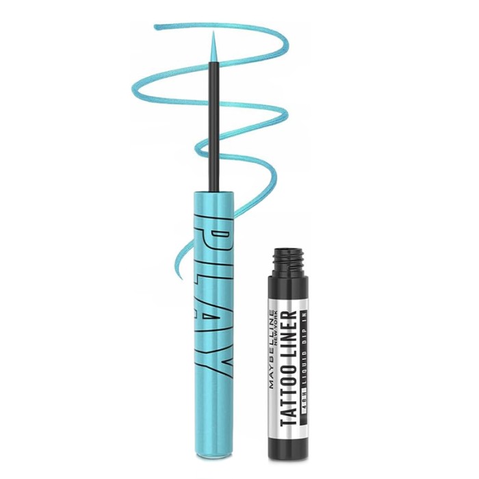 Maybelline Eyeliner Pencil Tatto Liner Play Ride Metallic Aqua