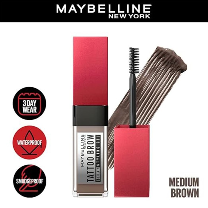 Maybelline Tattoo Brow 3D Gel Medm Brwn 5G