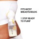 Medela Easy Expression Hands Free Pumping Bra White Extra Large