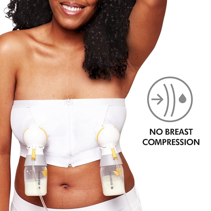 Medela Easy Expression Hands Free Pumping Bra White Extra Large