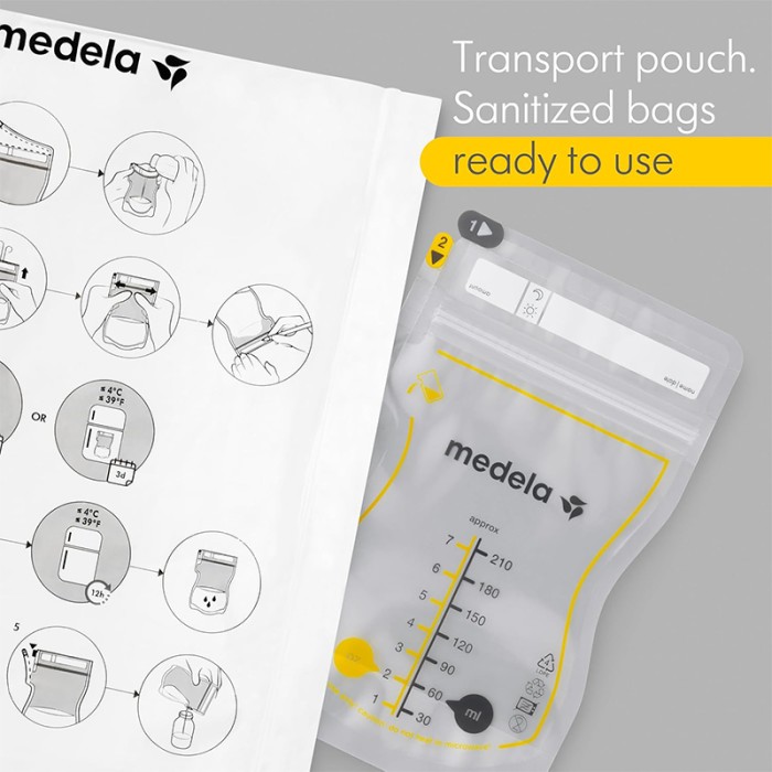 Medela Easy Pour Breast Milk Storage Bags 210 ml 25 pcs