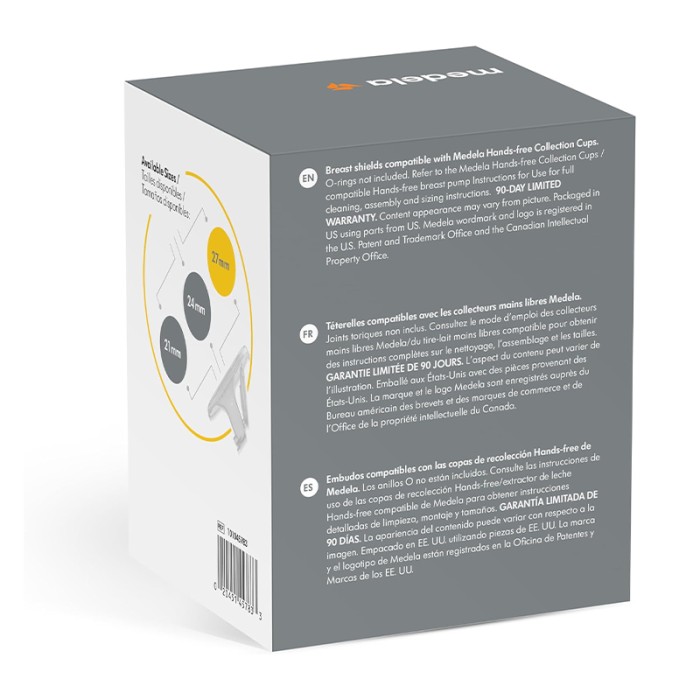 Medela Hands-free Breast Shield 2 x 27mm
