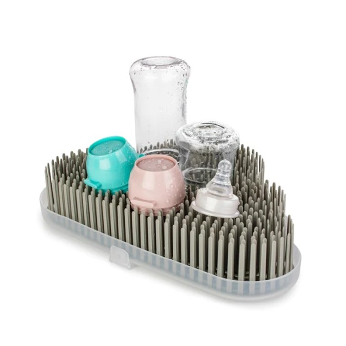 Melii Baby Bottle Drying Rack Grey Cloud