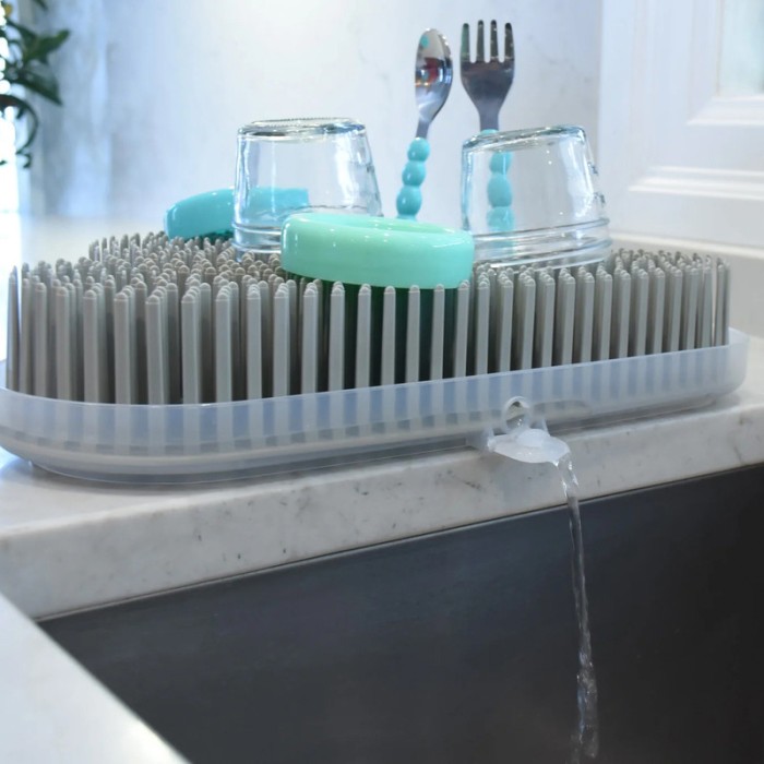 Melii Baby Bottle Drying Rack Grey Cloud