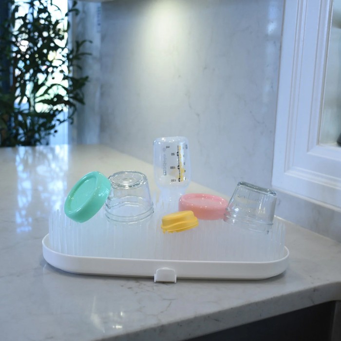 Melii Baby Bottle Drying Rack White Cloud