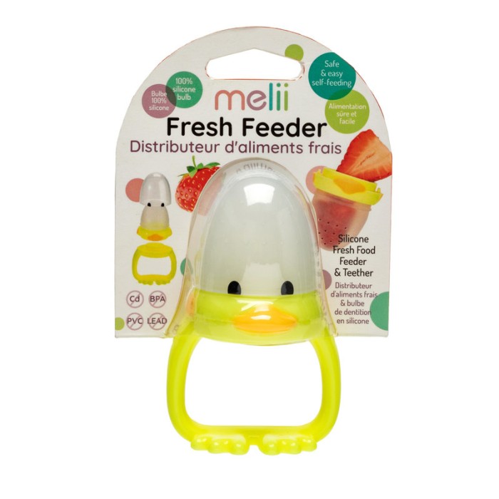 Melii Fresh Food Feeder Yellow Duck