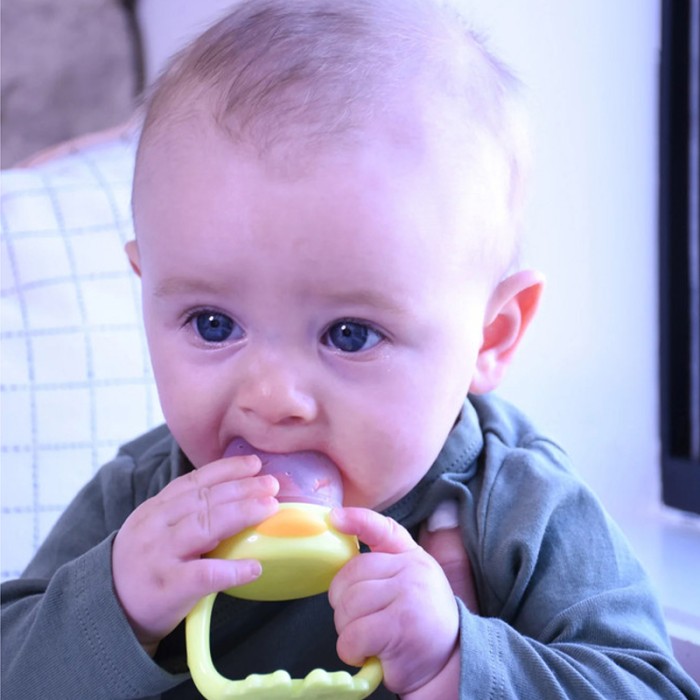 Melii Fresh Food Feeder Yellow Duck