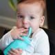 Melii Silicone Water Bottle With Straw 230 ml Turquoise