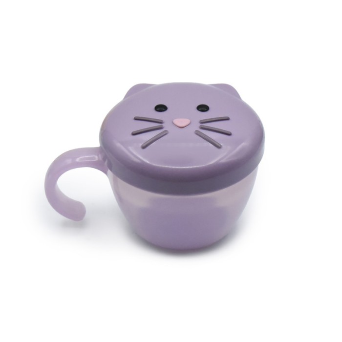 Melii Snack Container With Finger Trap - Purple Cat