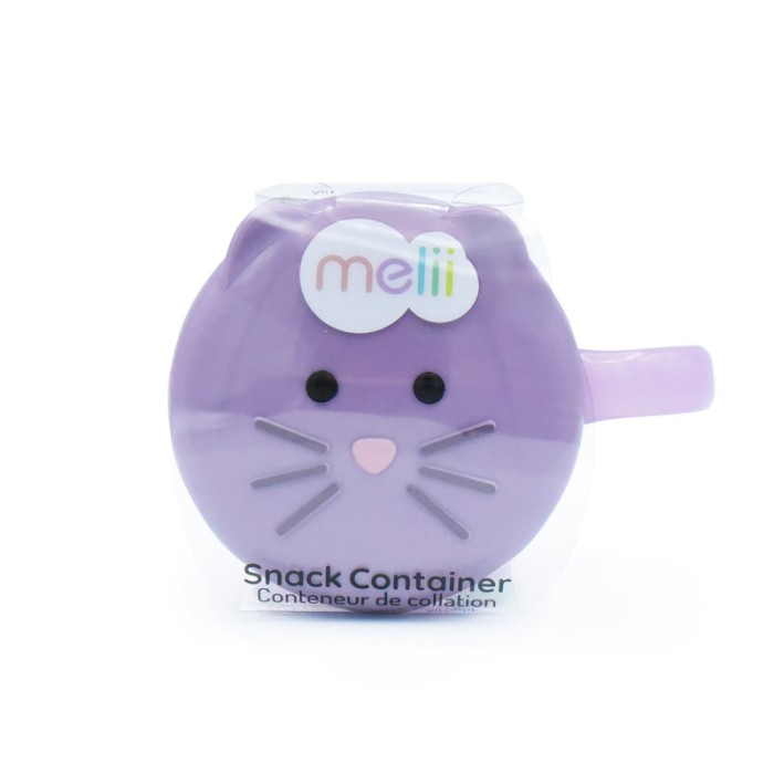 Melii Snack Container With Finger Trap - Purple Cat