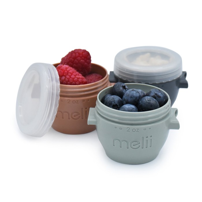 Melii Snap & Go Pods 2oz, 6 Pcs Earth Tones