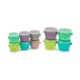 Melii Snap & Go Pods Baby Food Storage Container 10 pcs (2oz x 6pcs & 4oz x 4pcs)