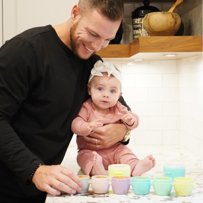 Melii Snap & Go Pods Baby Food Storage Container 10 pcs (2oz x 6pcs & 4oz x 4pcs)