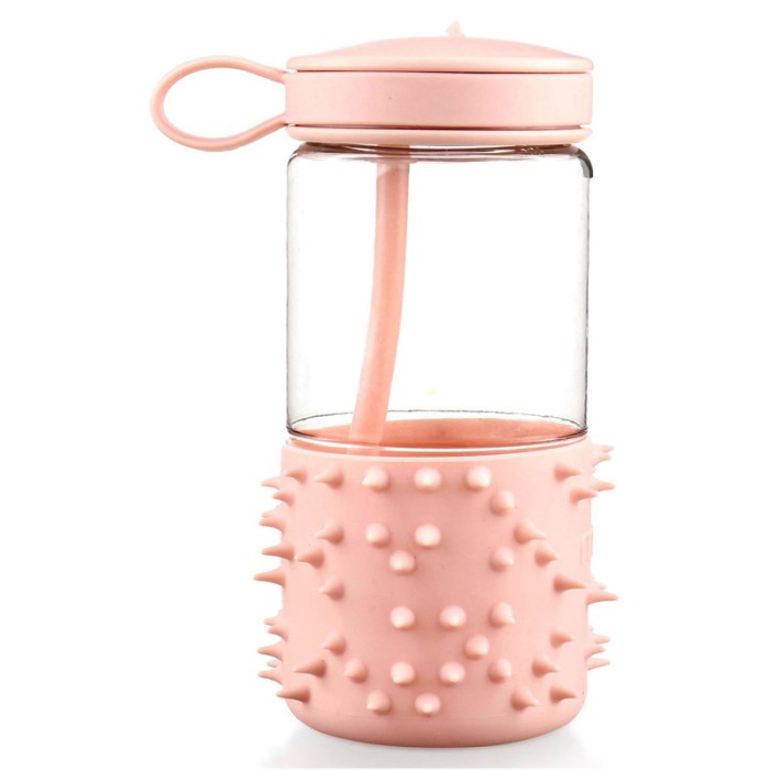 Melii Spikey Water Bottle Pink 17oz