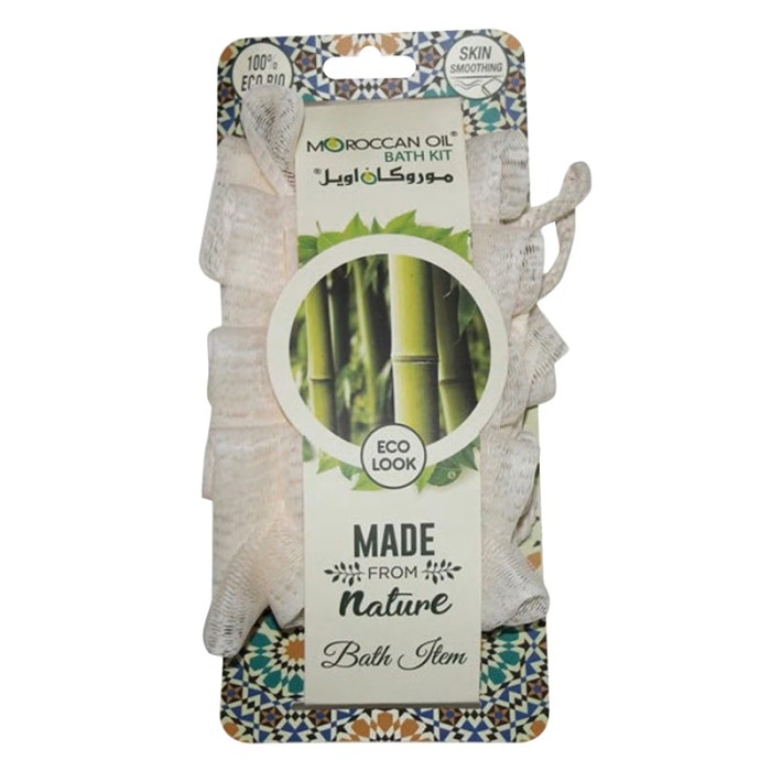 Moroccanoil Back Strap Moroccan Luffa, White