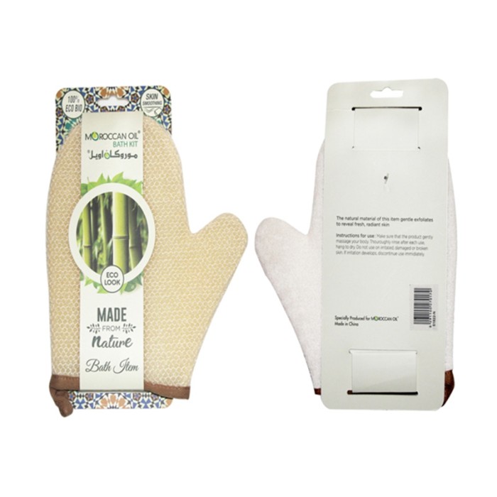 Moroccanoil Bath Glove Moroccan Luffa, Beige