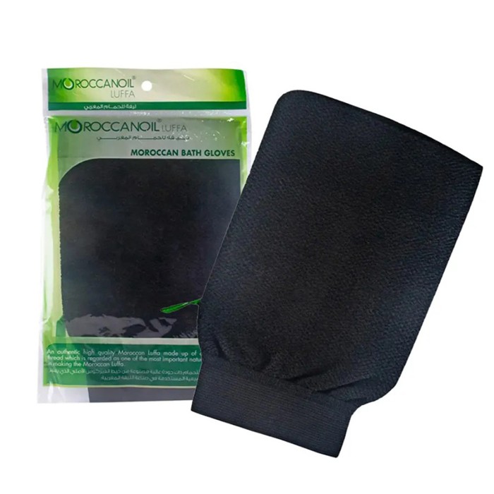 Moroccanoil Bath Glove Moroccan Luffa Black