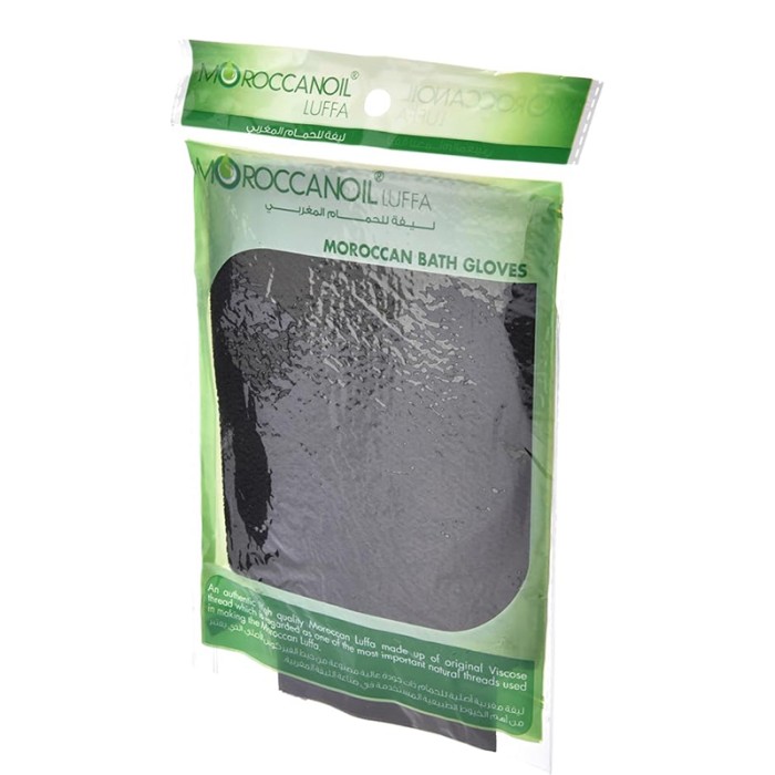 Moroccanoil Bath Glove Moroccan Luffa Black