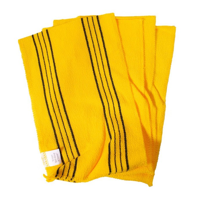 Moroccanoil Korean Bath Gloves Exfoliating Yellow