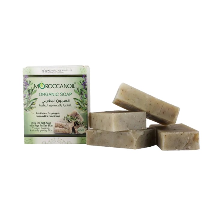 Moroccanoil Sage & Olive Organic Bar Soap 100gx4